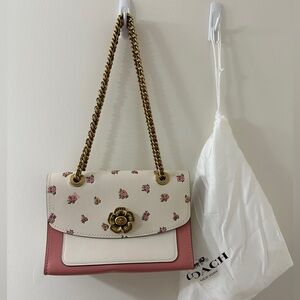 Coach Parker Vintage Bag - Rose Print